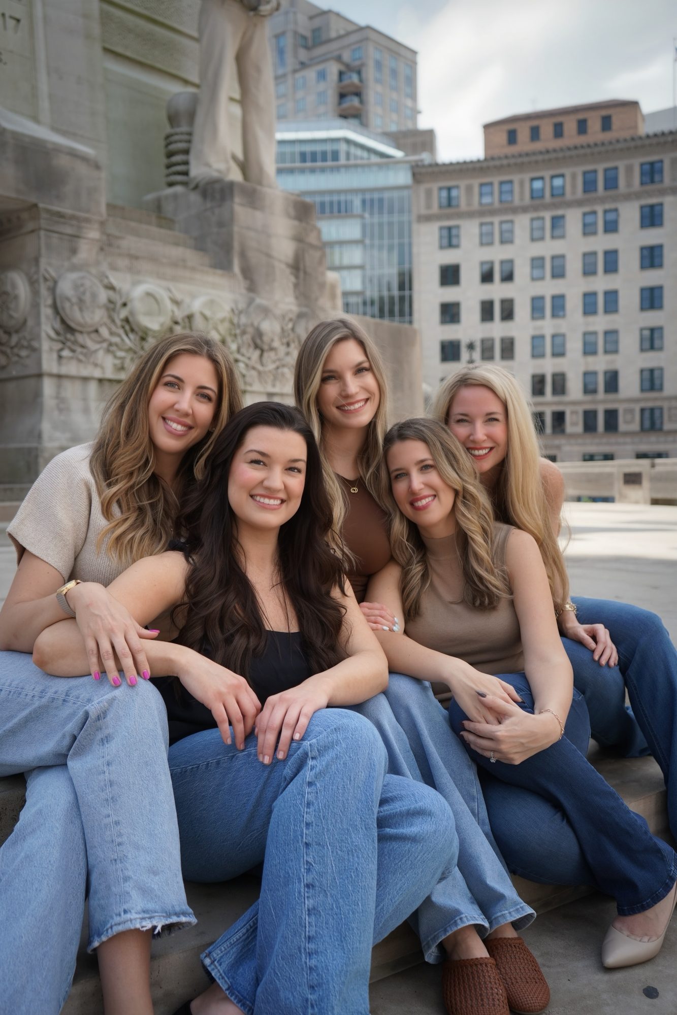 The Üesthetics Indy team at the Indianapolis Soldiers & Sailors Monument