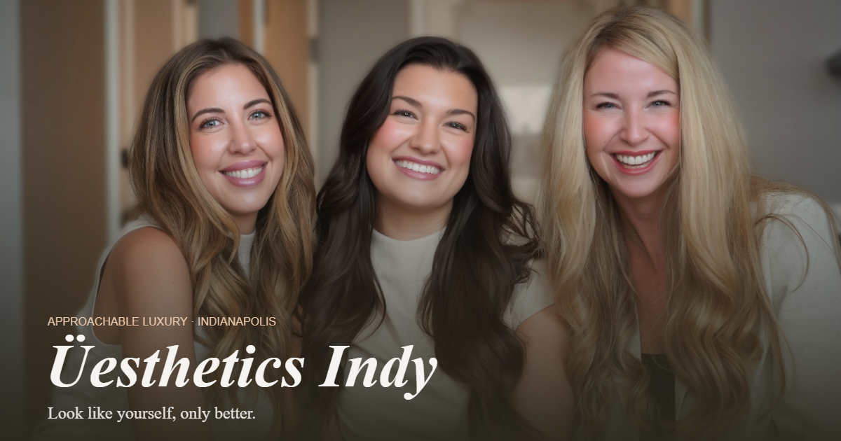 Clean, professional medical spa treatment room with neutral tones at Ü Esthetics in Indianapolis